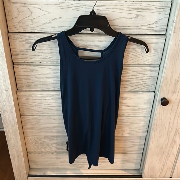 Athleta Blue Tie Back Top. Size XS - Picture 1 of 3